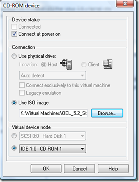 Oracle Apps Blog: VMWare Tip – Installing an OS from ISO images